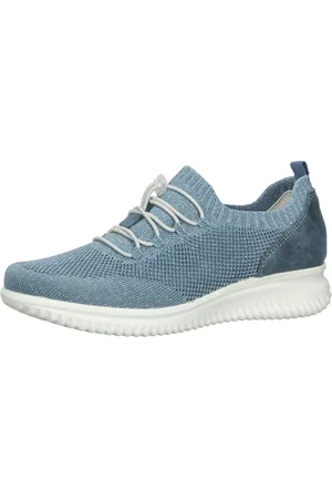 Bama Damen Sneaker mit Shock Absorber und herausnehmbarer Einlegesohle Made in Italy 1095307 Blau
