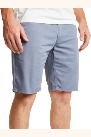 Brixton TOIL II Herren Chino-Shorts mit Gürtelschlaufe Denim-Shorts 04089 GYBLU Blau
