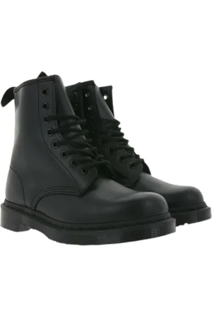 Dr. Martens 1460 Mono Schnür-Boots aus Echtleder Winter-Stiefel 14353001 Schwarz