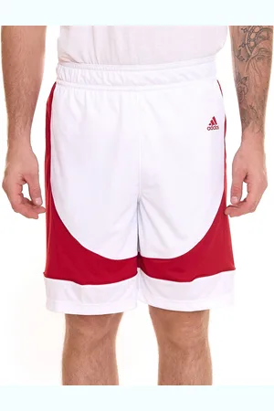 adidas N3XT L3V3L Prime Game Herren Basketball-Shorts nachhaltige Sport-Hose GI8718 Weiß/Rot