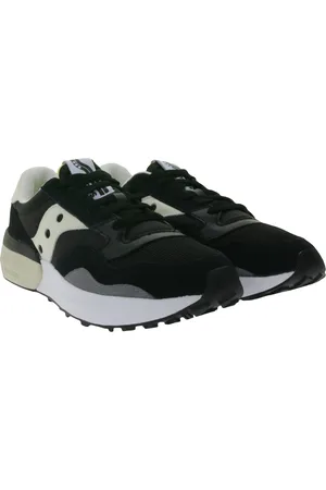 Saucony Jazz Nxt Herren Turnschuhe Low-Top Sneaker mit Echtleder-Anteil S70790-1 Schwarz/Beige