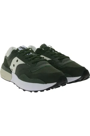 Saucony Jazz Nxt Herren Turnschuhe Low-Top Sneaker mit Echtleder-Anteil S70790-3 Khaki/Beige