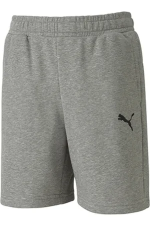 PUMA TeamGOAL23 Casuals Shorts Jr Kinder Sport-Bermuda Mädchen Baumwoll-Hose Jungen Fußball-Shorts 656712 33 Grau