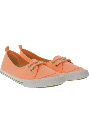 Luhta Jatta Damen Ballerina Canvas Sneaker mit herausnehmbarer Einlegesohle 9 75522 477L 445 Koralle