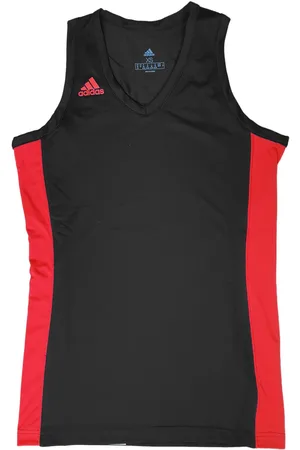 adidas N3XT Prime Game Jersey Damen Tank-Top mit Aeroready Sport-Shirt aus Mesh FR9388 Schwarz/Rot