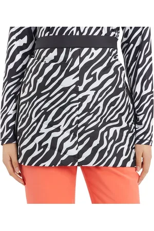 mc kinley Isabel W Damen Ski-Rock schützender Rock mit AQUABASE Beschichtung im Zebra-Look 420206 915 Schwarz/Weiß