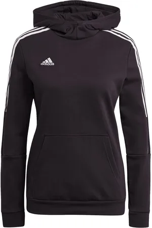 adidas Tiro21 Damen Sweatshirt nachhaltiger Baumwoll-Hoodie Winter-Pullover GM7329 Schwarz
