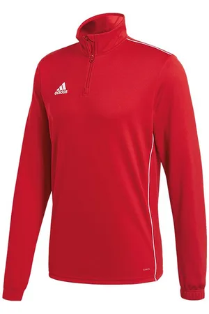 adidas CORE 18 Trainings-Shirt für Jungen und Mädchen mit AEROREADY-Technologie Sport-Trikot Fitness-Oberteil CV4141 Rot/Weiß