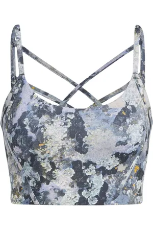 adidas YO LS LL AOP Damen Sport-BH mit AEROREADY-Technologie Trainings-BH H64694 Bunt