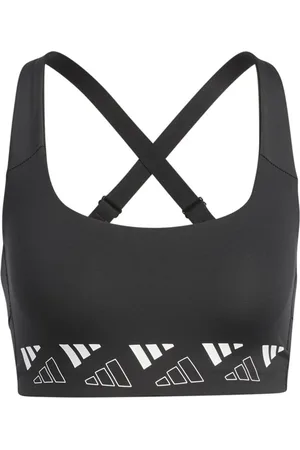 adidas Powerimpact Training Damen Sport-BH mit AEROREADY-Technologie Bustier HD7691 Schwarz