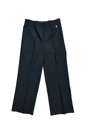 Bruno Banani Damen Business-Hose Arbeits-Hose mit gerade geschnittenem Bein und Bügelfalte 62966502 Schwarz