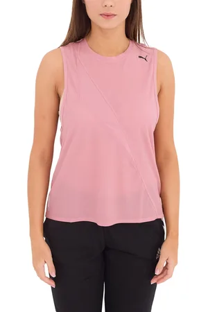 PUMA Train Pearl Mesh Tank Damen Tank-Top Sport-Top mit dryCELL 519558 04 Rosa