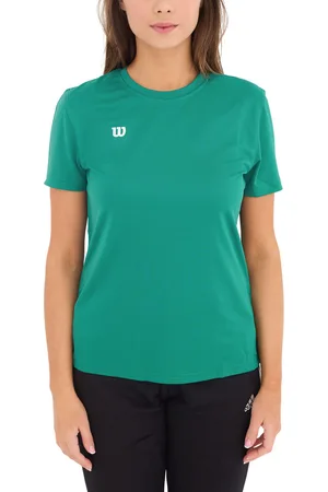 Wilson Damen nachhaltiges Sport-Shirt Trainings-Shirt T-Shirt Fitness OUT-BB-W-06/39 Grün