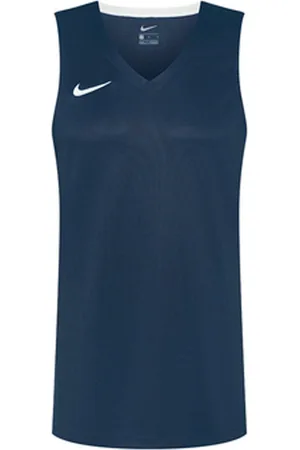 Nike Team Fitness Damen Tank-Top mit DryFit Sport-Shirt Trainings-Shirt NT0211-451 Blau/Weiß