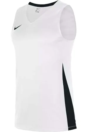 Nike Team Fitness Damen Tank-Top mit DryFit Sport-Shirt Trainings-Shirt NT0211-100 Weiß/Schwarz