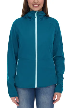 mc kinley Ciamarello W Damen Jacke wasserabweisende Softshell-Jacke mit VENTMAX-Technologie 422244 626 Petrolblau