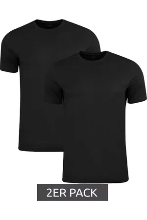 PUMA 2er Pack Base Kinder Sport-Shirt für Jungen & Mädchen nachhaltiges Baumwoll T-Shirt mit Logo 678260 02 Schwarz