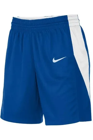 Nike Team Damen leichte Sport-Shorts Basketball-Shorts Trainings-Hose Fitness NT0212-463 Blau/Weiß