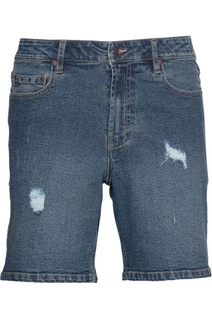 Denim Project Sync Herren Jeans schlichte Baumwoll Bermuda-Shorts Sommer-Shorts DP-Coll2-004 96 Dunkelblau