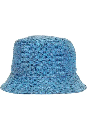Max Mara Damen Angler-Hut stylischer Fischerhut Sommer-Hut 2355710234 346 Blau