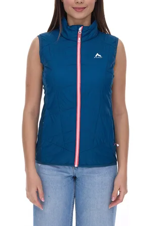 mc kinley Sansa HYB VST W Damen Weste leicht wasserabweisende Stepp-Weste mit PRIMALOFT-Wattierung 419862 510 Blau