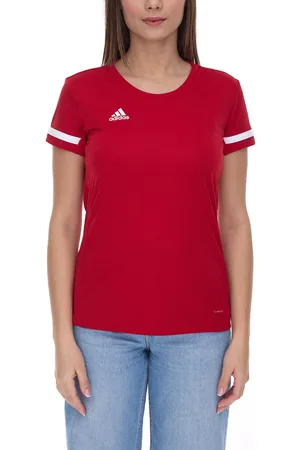 adidas Team 19 Damen Trainings-Shirt mit Climacool-Technologie Sport-Shirt DX7248 Rot