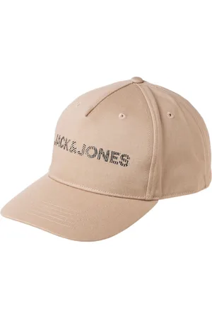 JACK & JONES Adrian Herren Snapback-Cap mit Marken-Schriftzug auf der Front Baseball-Cap 12235403 Beige