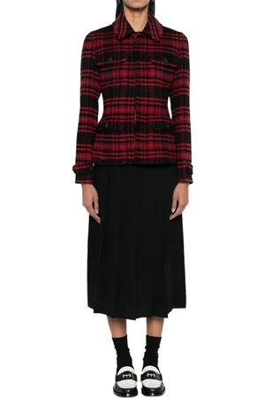 Ralph Lauren Damen Falten-Rock schlichter Sommer-Rock mit hohem Bund 211910890003 Schwarz