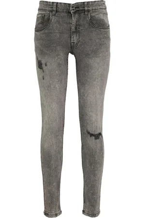 Redefined Rebel Stockholm Destroy Herren Denim-Hose Baumwoll-Jeans 217128 Grau