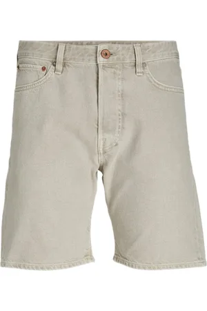 JACK & JONES Chris Herren Denim-Shorts Baumwoll-Hose Sommer-Shorts 12229580 Beige