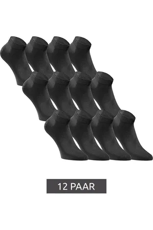 JACK & JONES 12 Paar Short Sock Sneaker-Socken Sport-Strümpfe Baumwoll Quarter-Socken 12260511 Schwarz