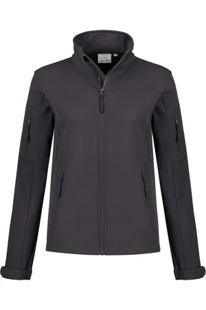 SANTINO Damen wasserabweisende Softshell-Jacke Outdoor-Jacke Alltags-Jacke Dunkelgrau