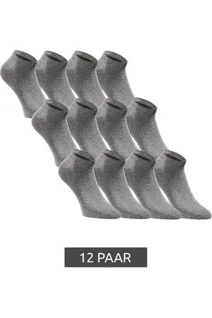 JACK & JONES 12 Paar Short Sock Sneaker-Socken Sport-Strümpfe Baumwoll Quarter-Socken 12260511 Grau