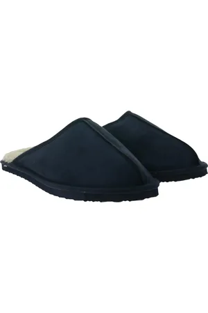 JACK & JONES Dudely Hausschuh gefütterte Pantoffeln Hausschlappen 12187557 Dunkelblau