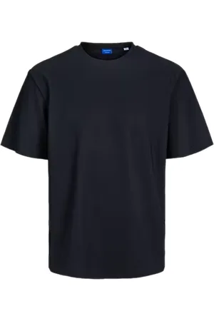 JACK & JONES Jorplisse Herren T-Shirt klassisches Kurzarm-Shirt mit Rundhalsausschnitt 12228777 Schwarz