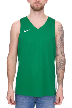 Nike Team Basketball Herren Tank-Top mit DryFit Sport-Shirt Trainings-Shirt NT0199-302 Grün/Weiß