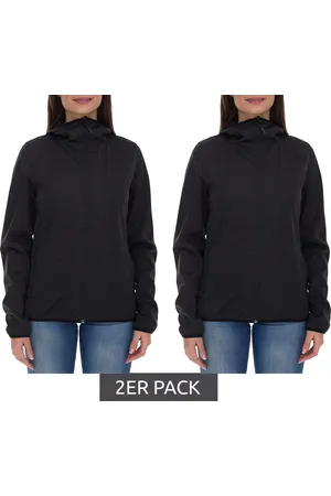 mc kinley 2er Sparpack Ciamarello W Damen Jacke wasserabweisende Softshell-Jacke mit VENTMAX-Technologie 422244 057 Schwarz