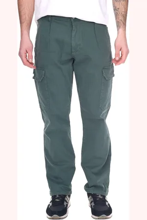 Denim Project Forest Herren nachhaltige Cargo-Hose Outdoor-Hose Baumwoll-Hose BCI-zertifiziert DP3890 573 Dunkelgrün