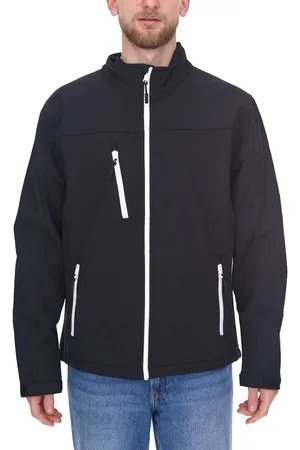 SANTINO Herren wasserabweisende Softshell-Jacke Outdoor-Jacke Alltags-Jacke 6201401019 Schwarz