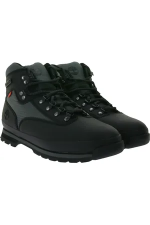Timberland Euro Hiker Mid Herren wasserdichte Wander-Schuhe Trekking-Boots Outdoor-Schuhe TB0A64ZH015 Schwarz/Grau