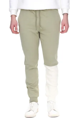 Staple Logan Herren lockere Jogger Jogging-Hose Sport-Hose Homewear 2209B7002 Grün/Beige