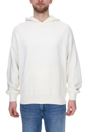 JACK & JONES Pure Herren Kapuzen-Pullover Sweat-Pulli Baumwoll-Hoodie Basic-Oberteil 12235018 Cremeweiß