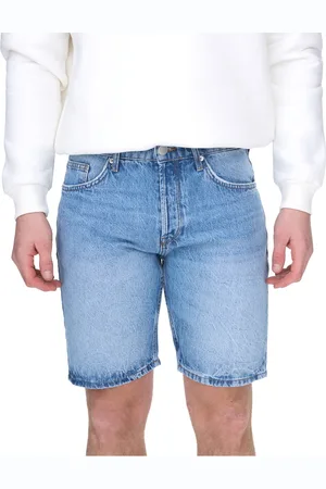 Only & Sons Edge Herren kurze Hose gerade Jeans-Shorts im 5-Pocket-Style 22026092 Blau