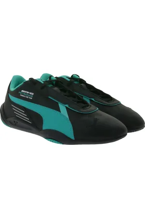 PUMA X Mercedes MAPF1 R-Cat Machina F1 Petronas AMG Freizeit-Sneaker Alltags-Turnschuhe Schnür-Schuhe 306846 10 Schwarz/Grün