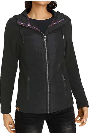 KangaROOS Damen modische Outdoor-Jacke stylische Übergangs-Jacke 79599200 Schwarz