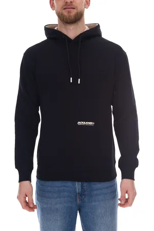 JACK & JONES Elegacy Herren Hoodie Kapuzen-Pullover Baumwoll-Sweater 12256534 Schwarz