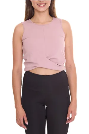 Oxide Damen Sport-Top Crop-Top Sommer-Top Tank-Top Sport-Ausrüstung 7451183 Altrosa