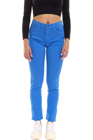 QS by s.Oliver Jeans-Hose Damen Denim-Hose Slim Fit Jeans Mid Waist Baumwolle-Hose 12772153 Blau