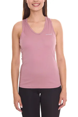 Oxide Damen Sport-Top Sommer-Top mit Logo auf der Brust Tank-Top Sport-Ausrüstung 7456021 Altrosa