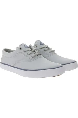 Sperry Striper II CVO SeaCycled Herren Canvas-Sneaker mit Wave-Siping-Technologie nachhaltige Schnür-Schuhe STS23415 Grau